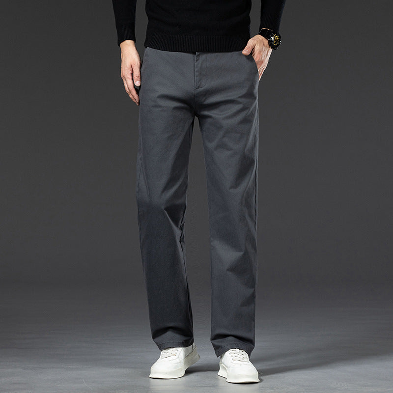 Herren Dicke Baumwollhosen mit Geradem Bein – Ideal für den Winter