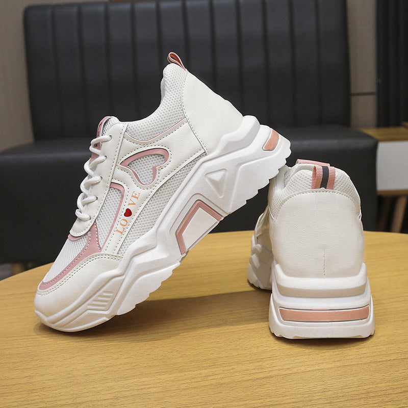 Low-Top Plateausneaker mit Höhenerhöhung & PU-Obermaterial | Ideal für den Sommer