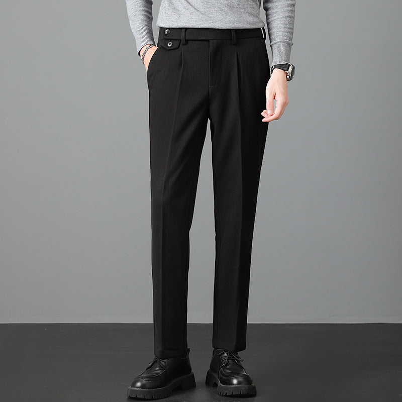 Herren-Wollmischung-Stretchhose – Perfekt für den Herbst