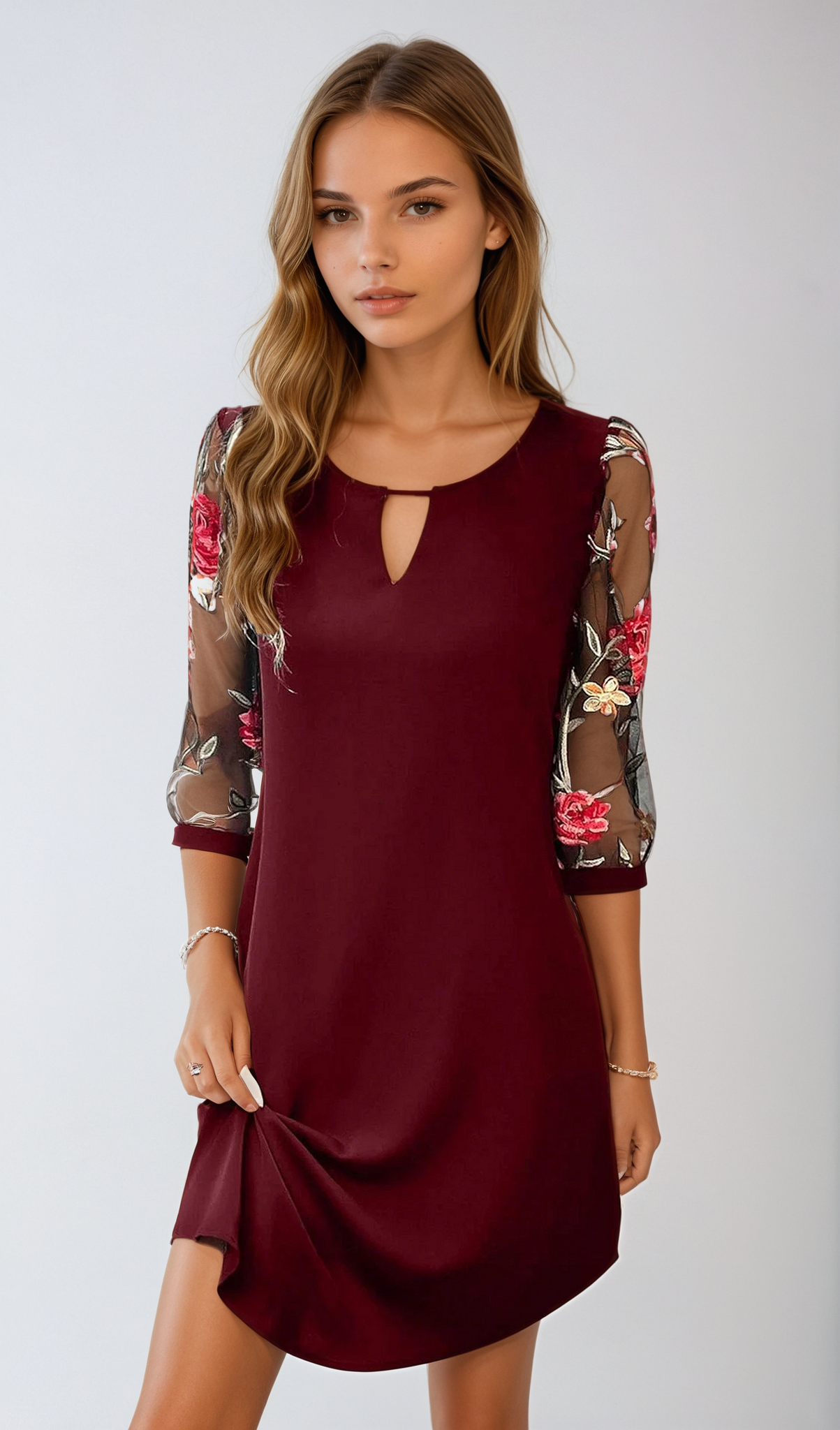 Elegantes Fließendes Abendkleid | Ideal für Frühling und Herbst