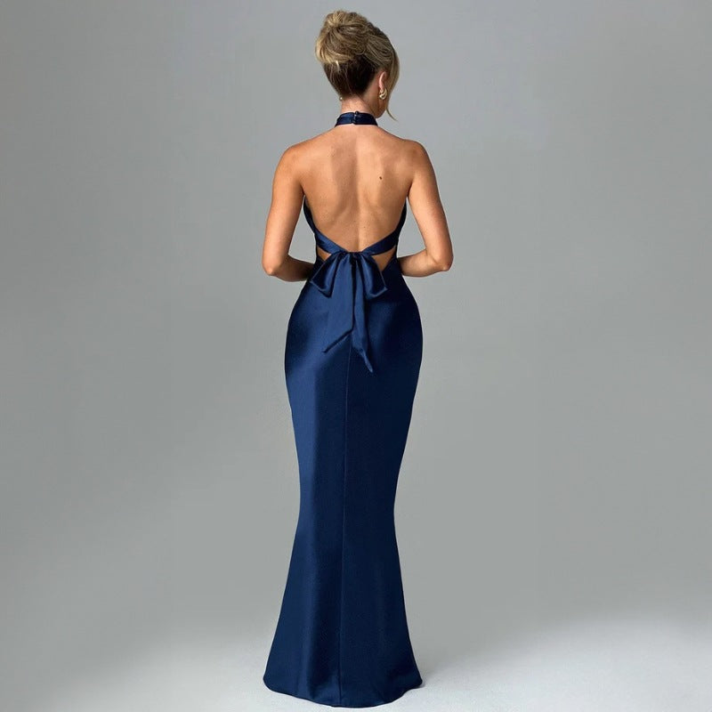 Rückenfreies Ärmelloses Maxikleid mit Schnürdesign | Perfekt für den Sommer