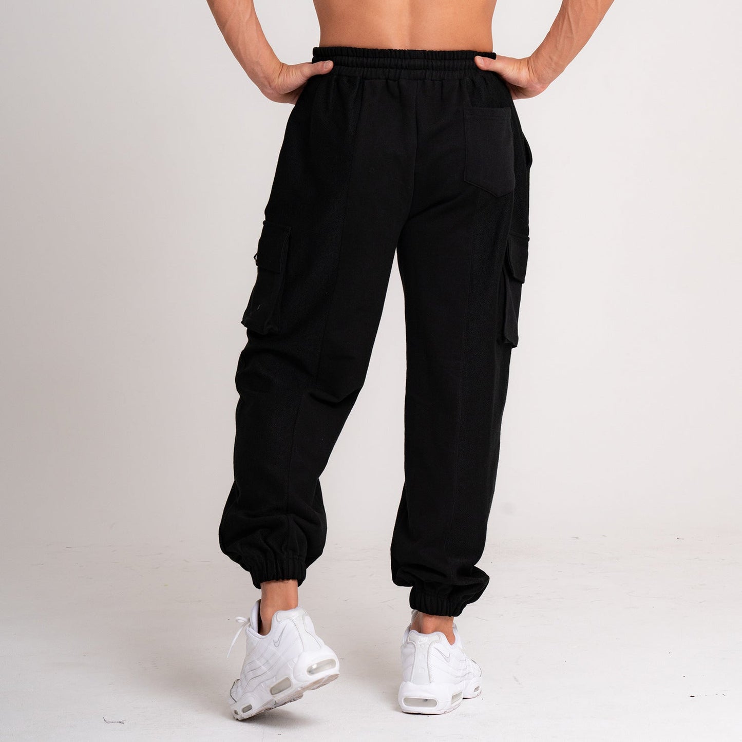 Herren Loose-Fit Mehrtaschenhose mit Kordelzug – Ideal für Herbst und Winter