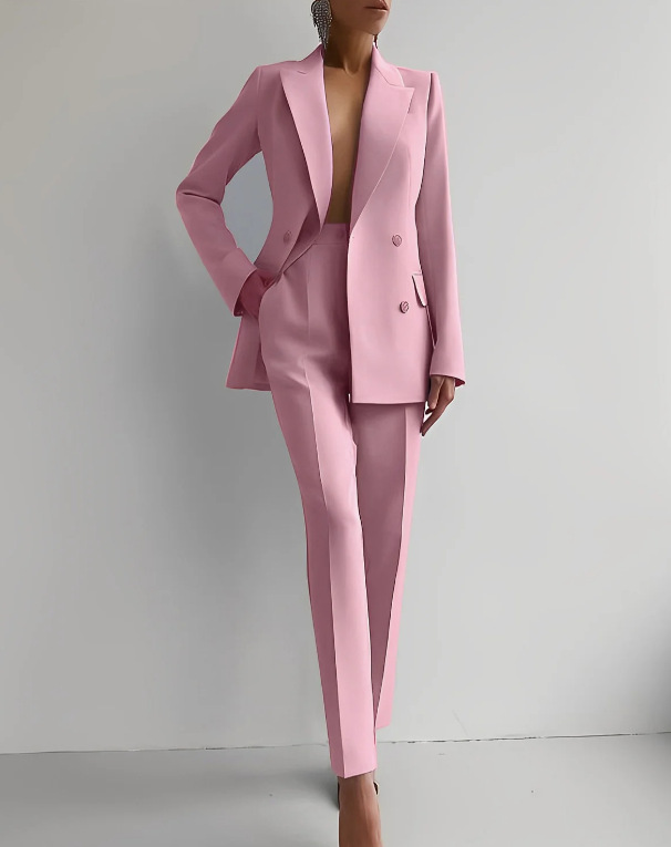 Damen-Anzug mit tailliertem Schnitt, hochwertigem Material und eleganter Passform - Ideal für Frühling, Sommer und Herbst