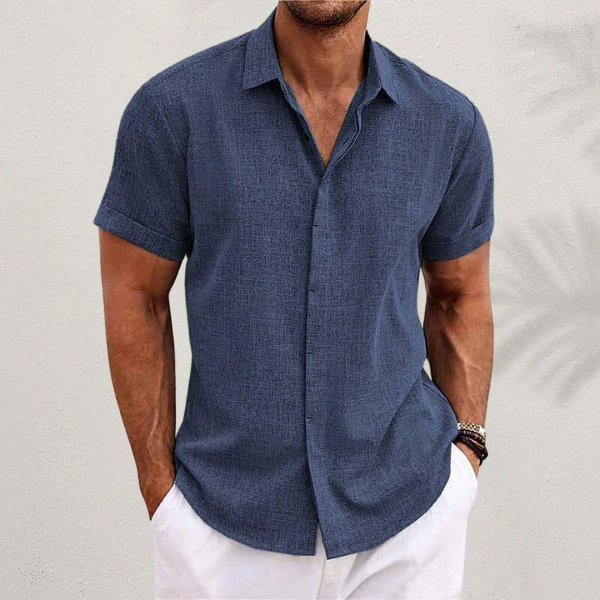 Herren Langarm-Hemd mit Atmungsaktivem Stoff I Ideal für den Sommer