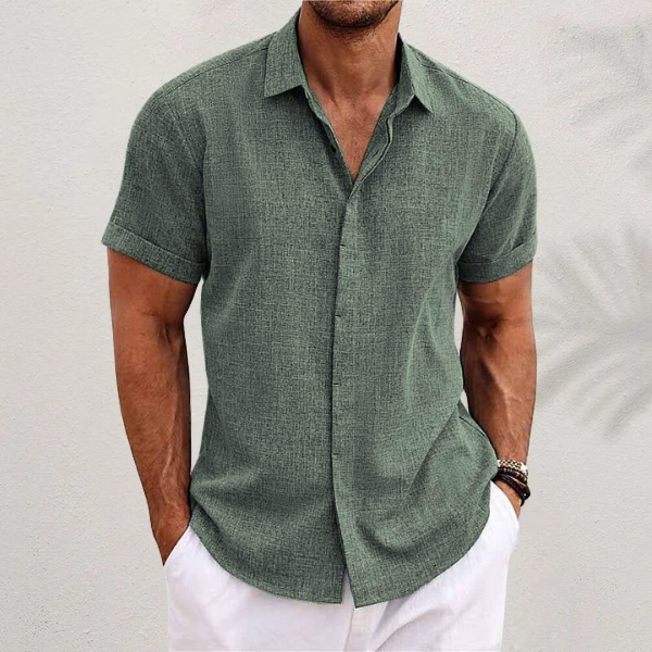 Herren Langarm-Hemd mit Atmungsaktivem Stoff I Ideal für den Sommer