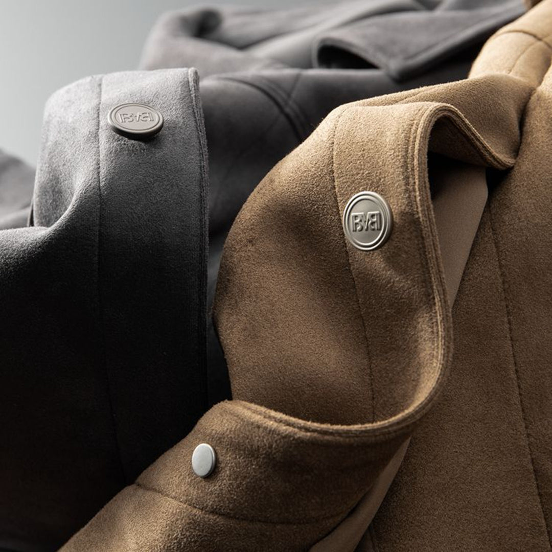 Streetwear Jacke aus hochwertigem Wildleder – Ideal für Herbst und Frühling