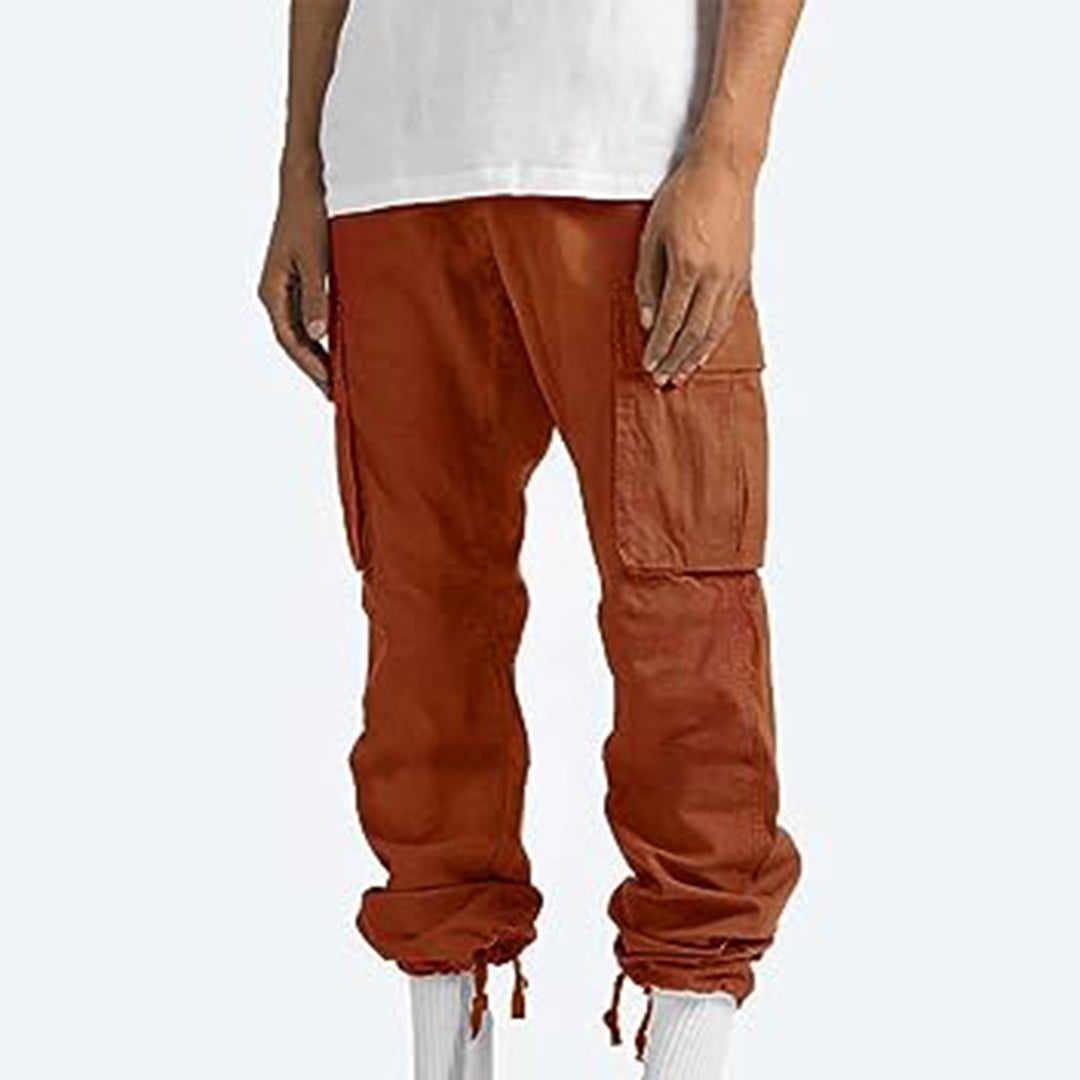 Herren Cargo-Hose mit Mehreren Taschen I Ideal für Frühling und Herbst