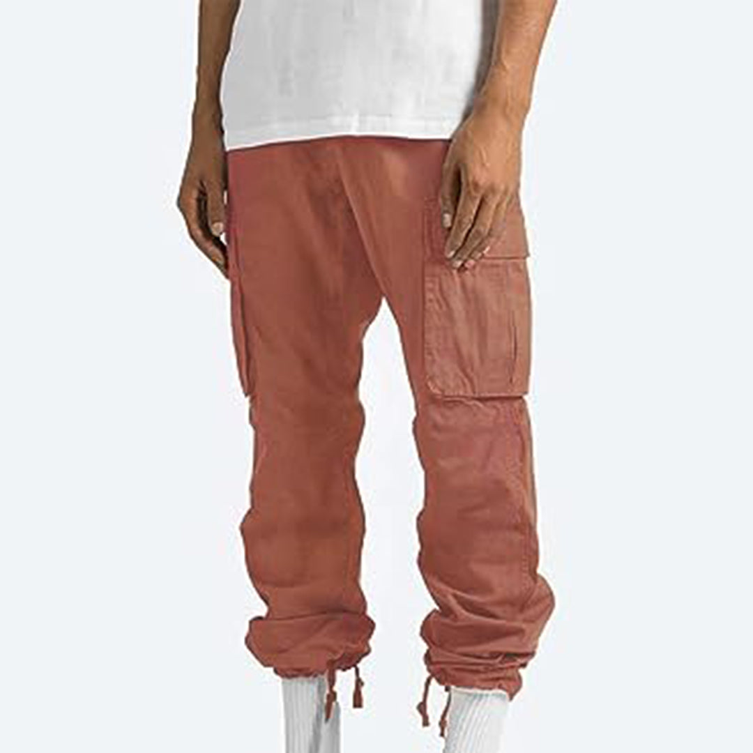 Herren Cargo-Hose mit Mehreren Taschen I Ideal für Frühling und Herbst