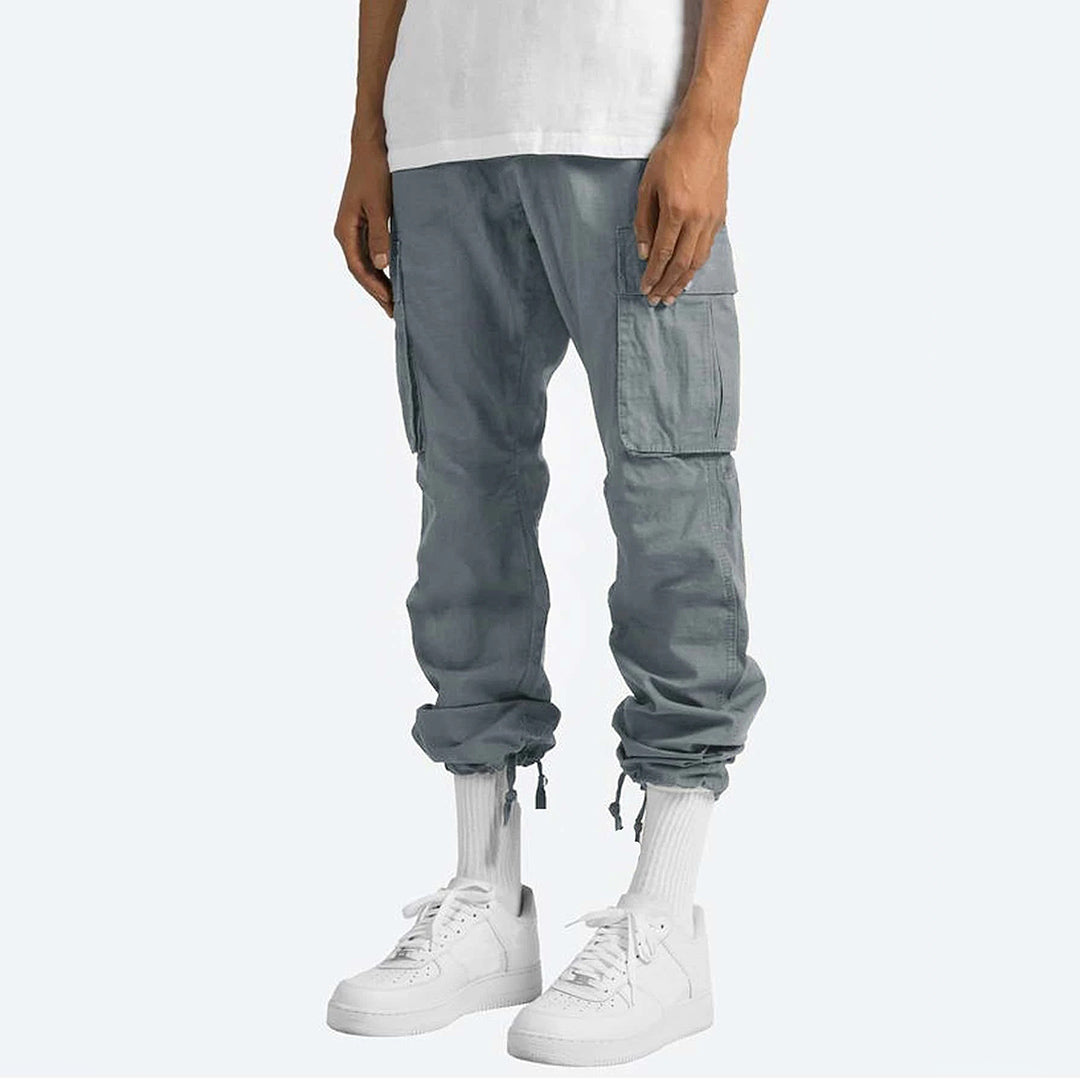 Herren Cargo-Hose mit Mehreren Taschen I Ideal für Frühling und Herbst