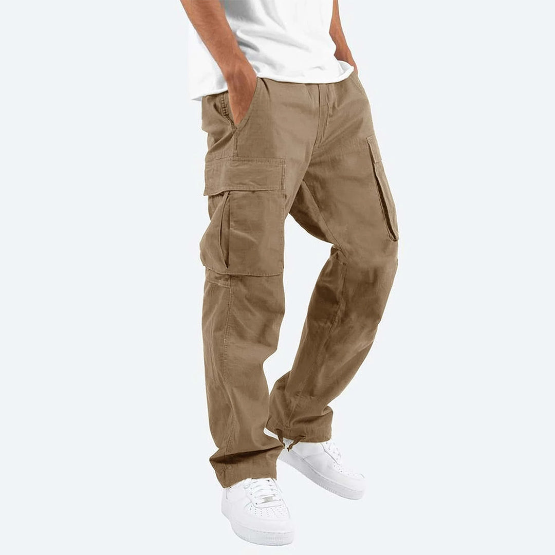 Herren Cargo-Hose mit Mehreren Taschen I Ideal für Frühling und Herbst