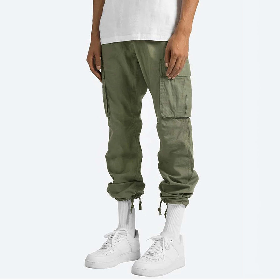 Herren Cargo-Hose mit Mehreren Taschen I Ideal für Frühling und Herbst