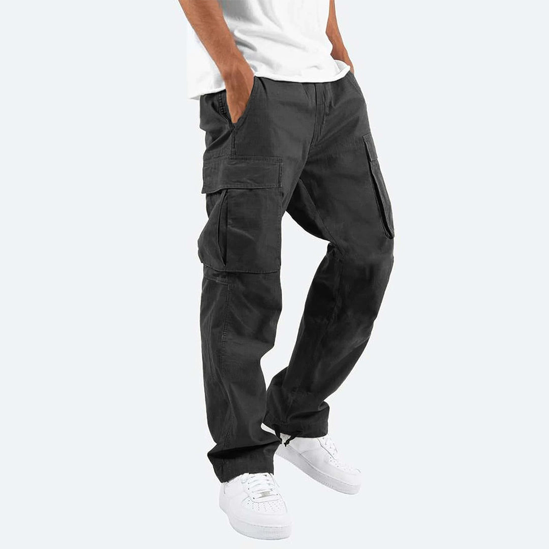 Herren Cargo-Hose mit Mehreren Taschen I Ideal für Frühling und Herbst