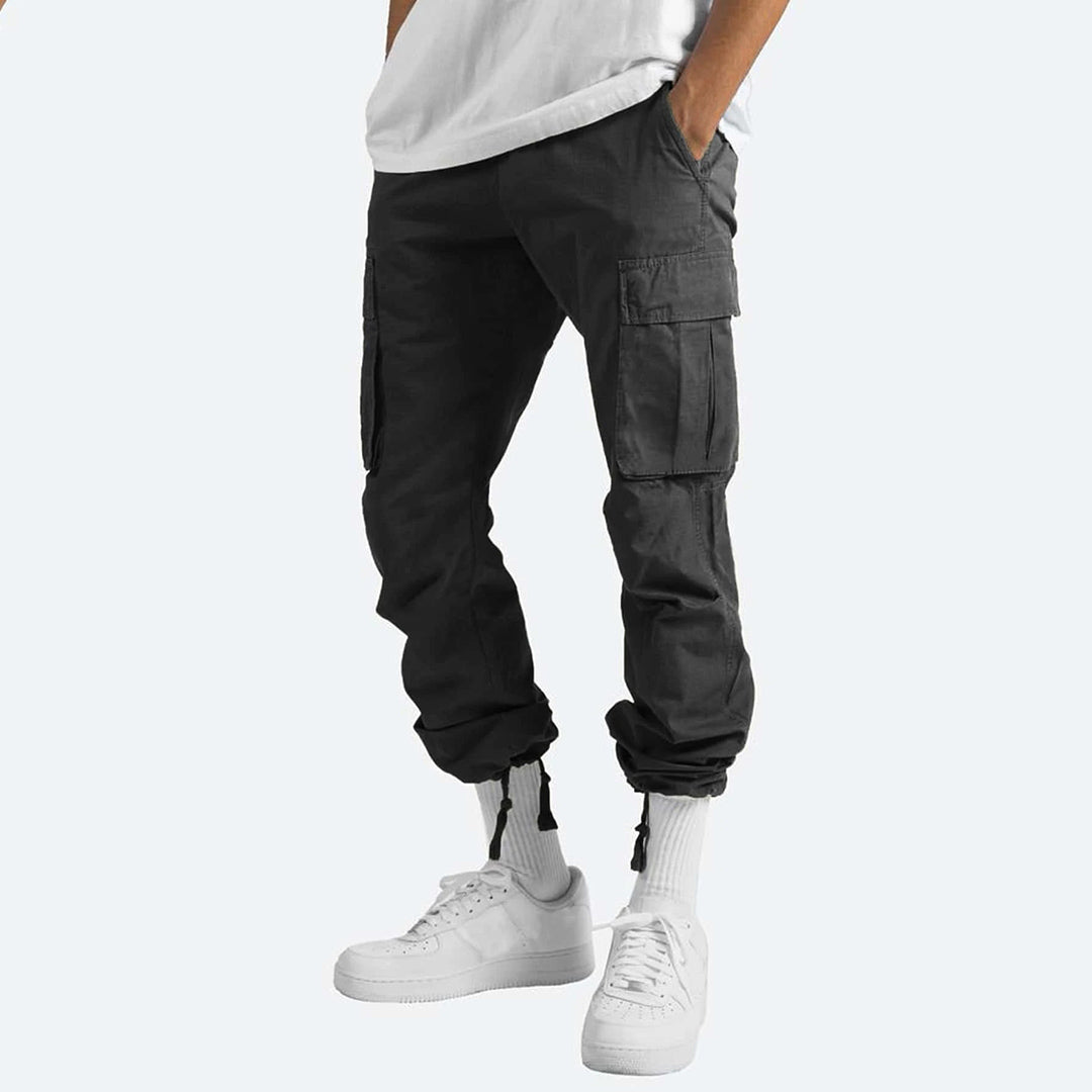 Herren Cargo-Hose mit Mehreren Taschen I Ideal für Frühling und Herbst