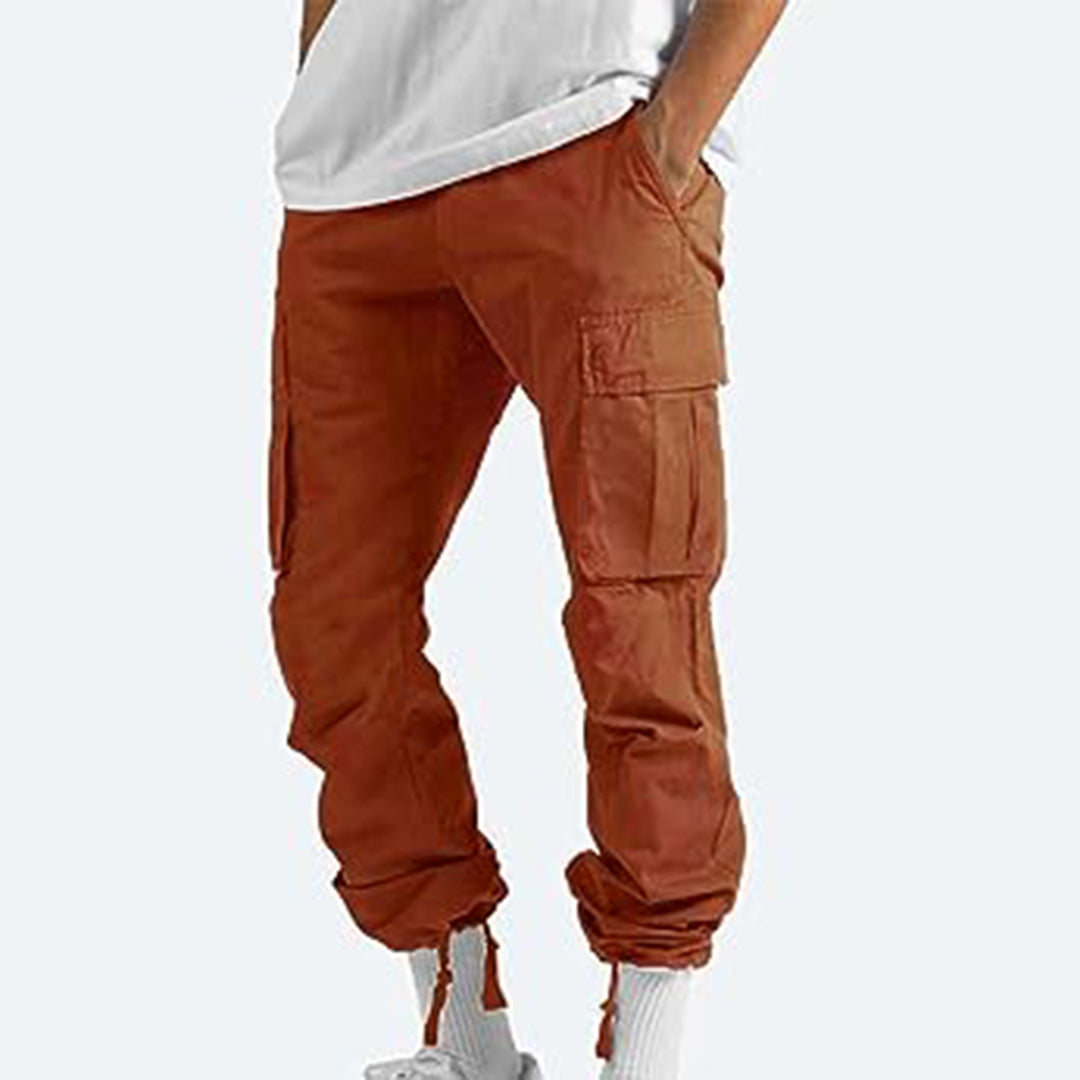 Herren Cargo-Hose mit Mehreren Taschen I Ideal für Frühling und Herbst