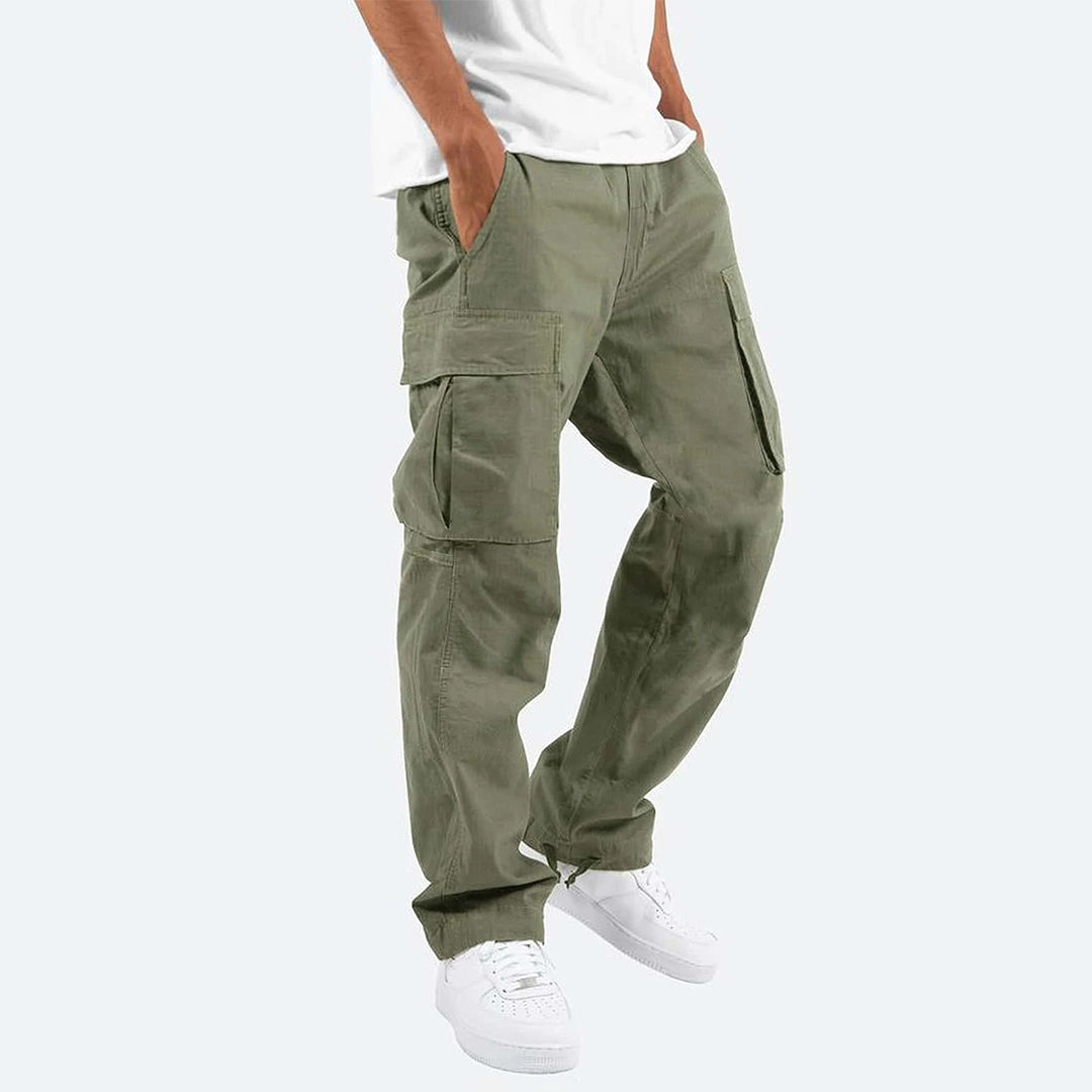 Herren Cargo-Hose mit Mehreren Taschen I Ideal für Frühling und Herbst