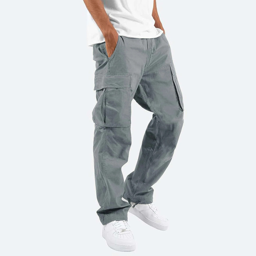 Herren Cargo-Hose mit Mehreren Taschen I Ideal für Frühling und Herbst