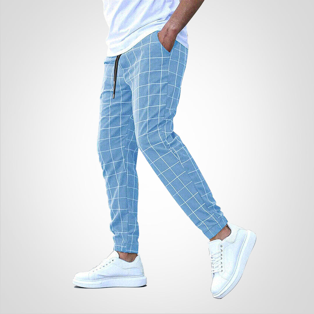 Kariertes Vintage-Herrenhose – Ideal für Herbst und Winter