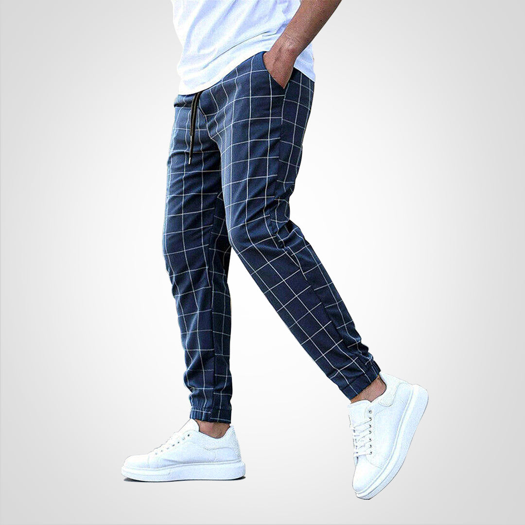 Kariertes Vintage-Herrenhose – Ideal für Herbst und Winter
