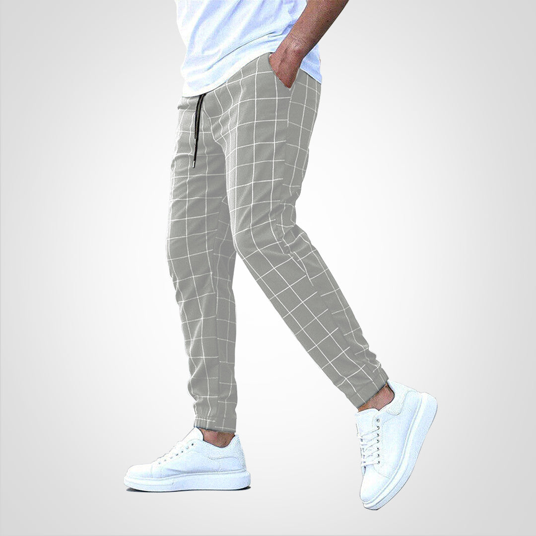 Kariertes Vintage-Herrenhose – Ideal für Herbst und Winter