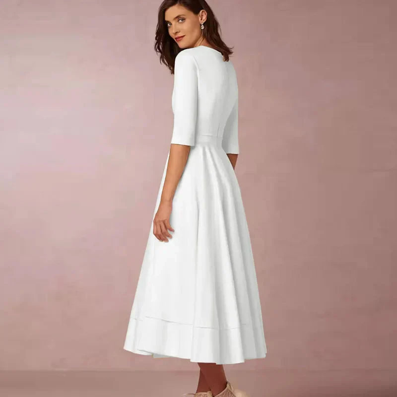 Vintage 60s A-Linien Swingkleid mit ausgestelltem Rock | Perfekt für Frühling & Herbst