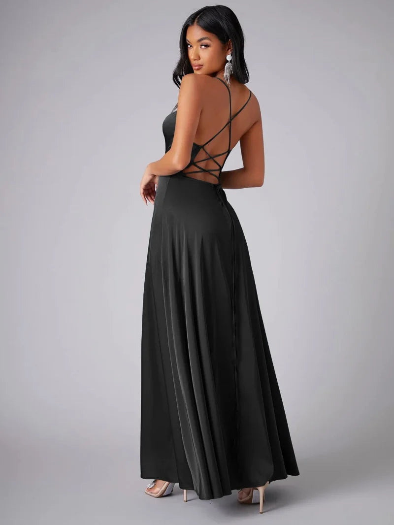 Fließendes Maxikleid mit Rückenfrei-Design | Perfekt für Frühling & Sommer