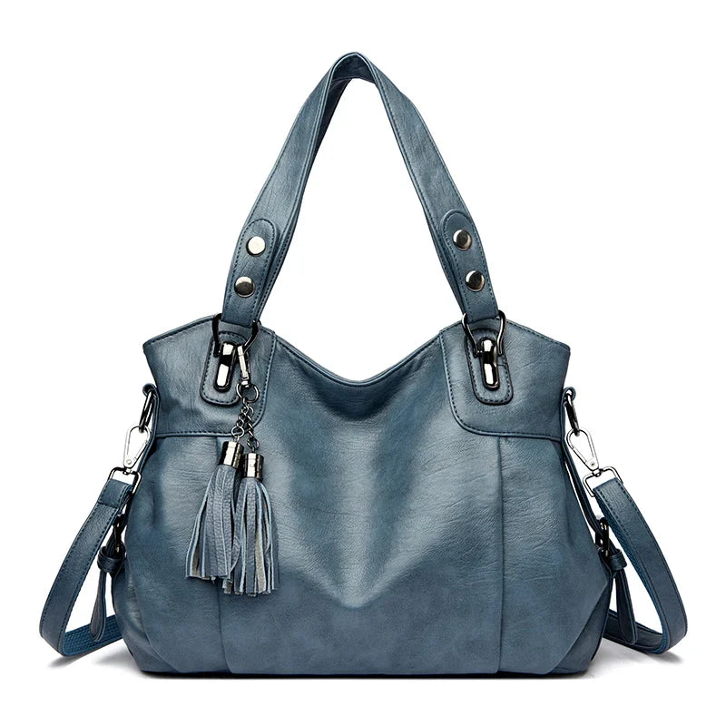 Damen Schultertasche aus echtem Leder | Vielseitige Tragetasche für den Alltag