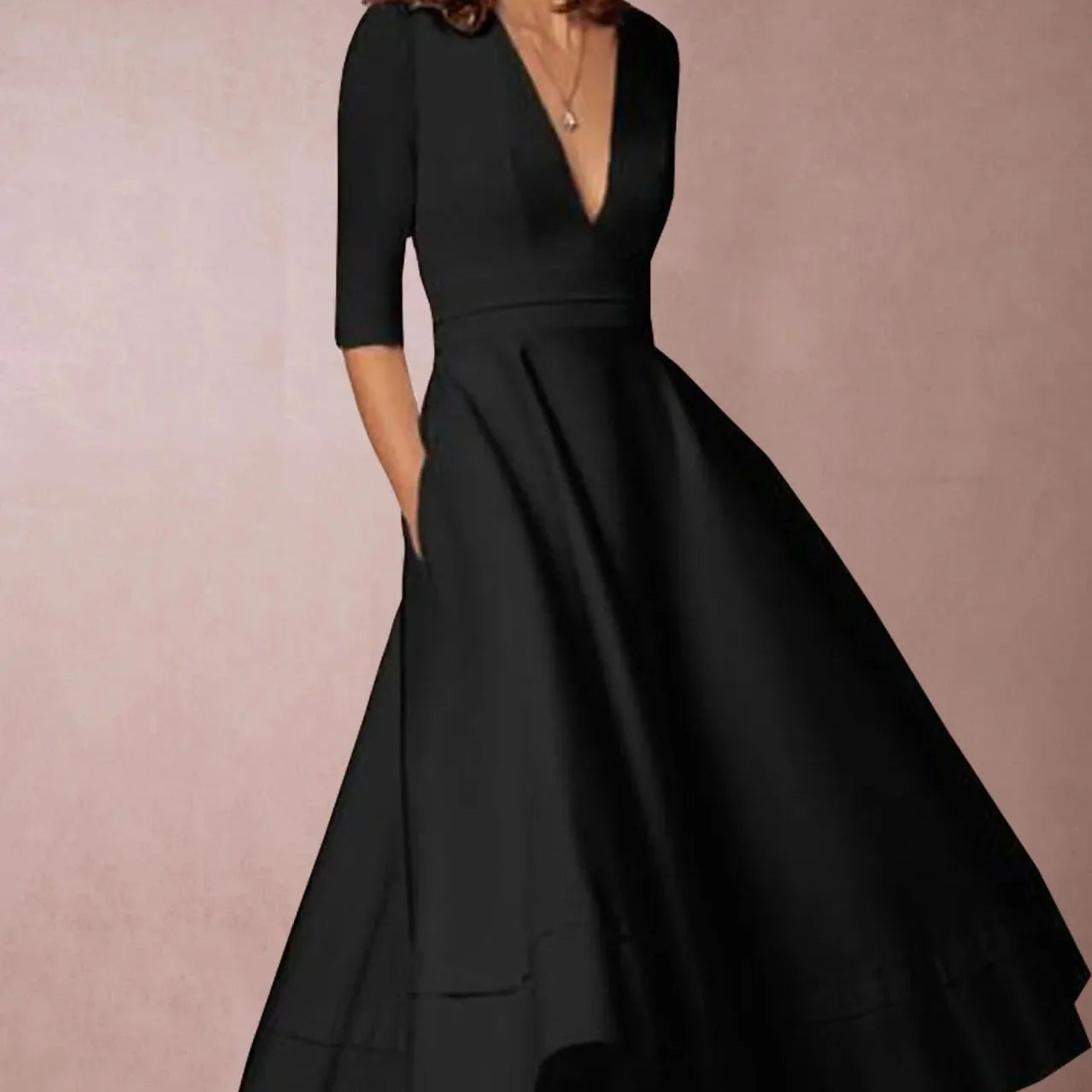Vintage 60s A-Linien Swingkleid mit ausgestelltem Rock | Perfekt für Frühling & Herbst