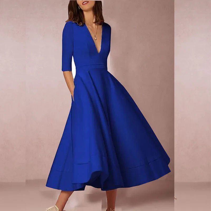 Vintage 60s A-Linien Swingkleid mit ausgestelltem Rock | Perfekt für Frühling & Herbst
