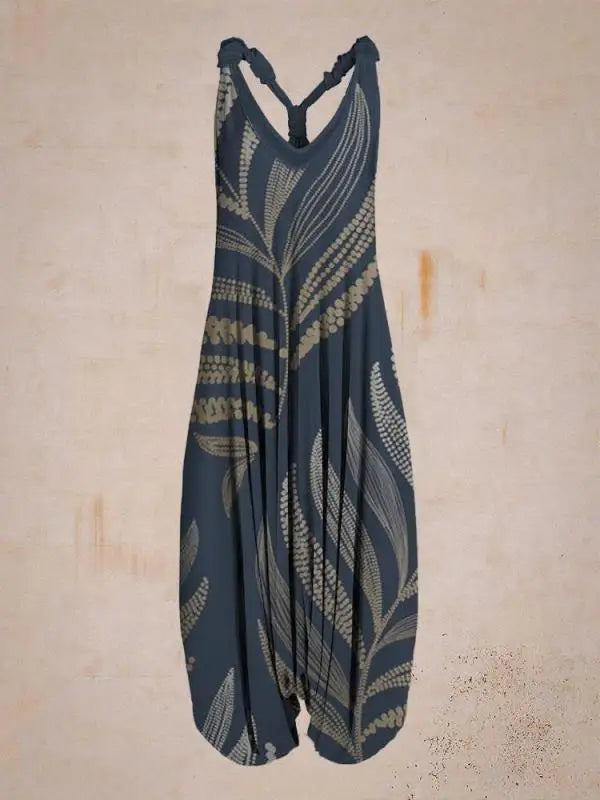 Boho Jumpsuit mit Verstellbaren Trägern – Ideal für den Sommer