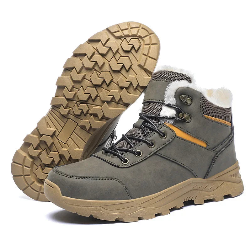 Wasserdichte Winterstiefel mit Warmfutter und Rutschfester Sohle für Schnee und Regen