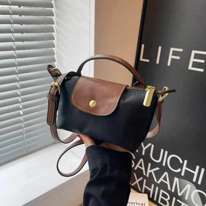 Kompakte Nylon-Umhängetasche mit Reißverschluss | Ideal für den Sommer