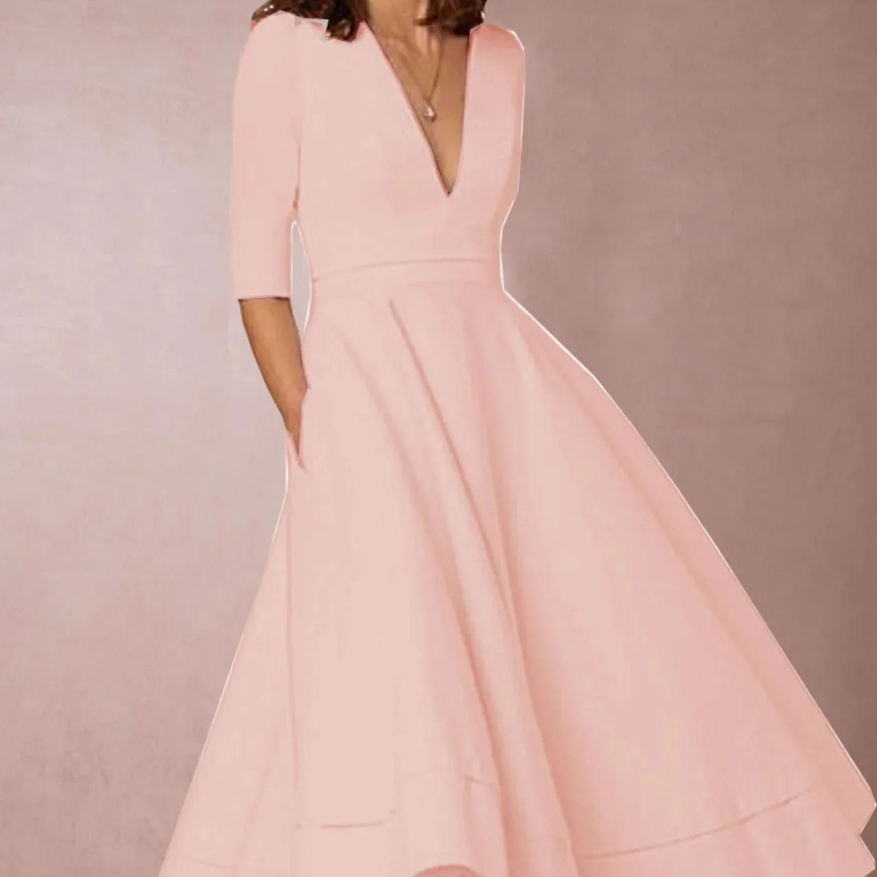 Vintage 60s A-Linien Swingkleid mit ausgestelltem Rock | Perfekt für Frühling & Herbst