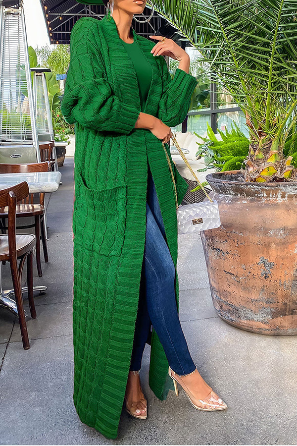 Strickjacke mit offener Vorderseite und langen Ärmeln | Ideal für Übergangszeit