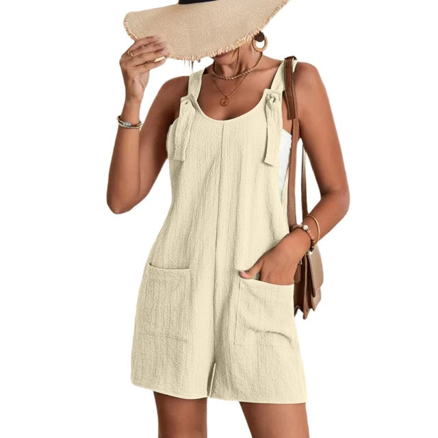 Ärmelloser Sommer-Strampler mit breiter Taille | Ideal für den Sommer