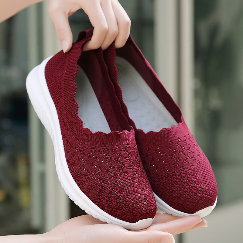 Niedrig geschnittene atmungsaktive Mesh-Walking-Schuhe | Ideal für den Frühling
