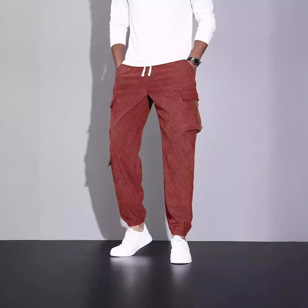 Cord-Ankle-Tied-Latzhose – Perfekt für den Herbst