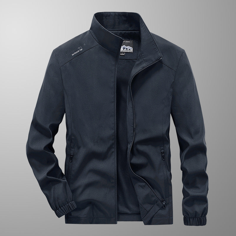 Herren-Locker-Sitzende Baumwollmischung Jacke | Ideal für Frühling & Herbst
