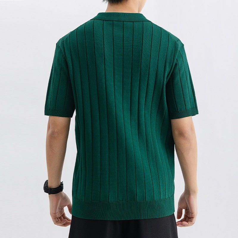Atmungsaktiver Herren-Kurzarm-Pullover – Perfekt für den Sommer