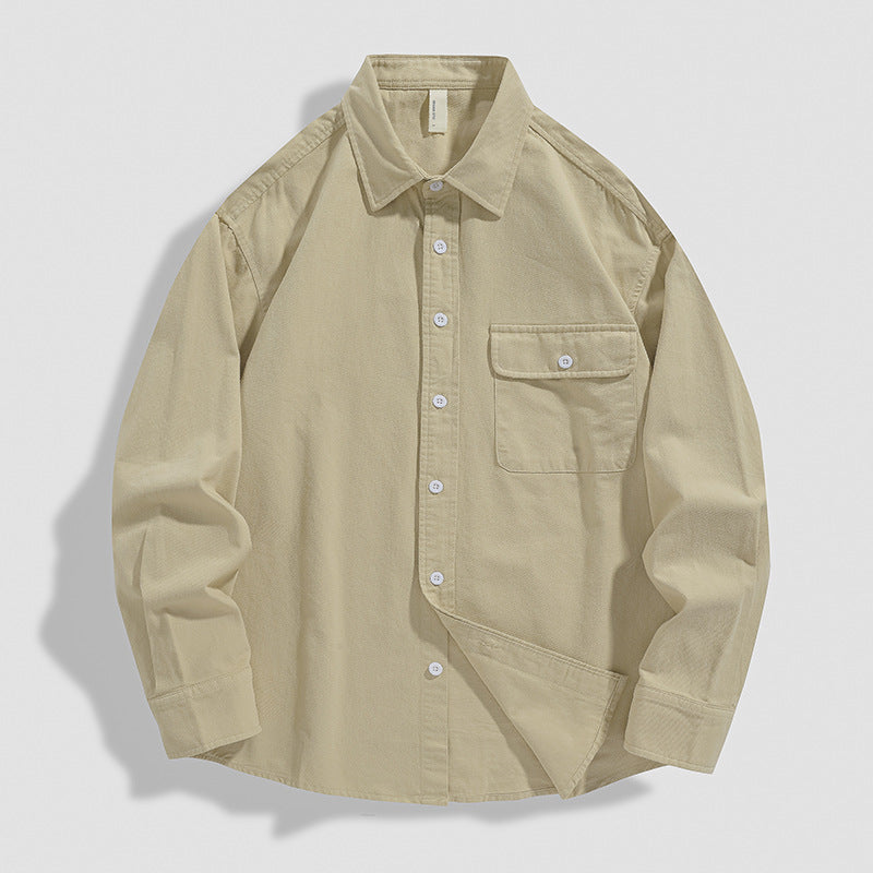 Herren Baumwolle Lockeres Hemdjacke – Ideal für alle Jahreszeiten