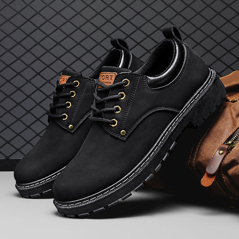 Herren-Arbeitsstiefel mit dicker Sohle und Höhenverstärkung | Ideal für alle Jahreszeiten