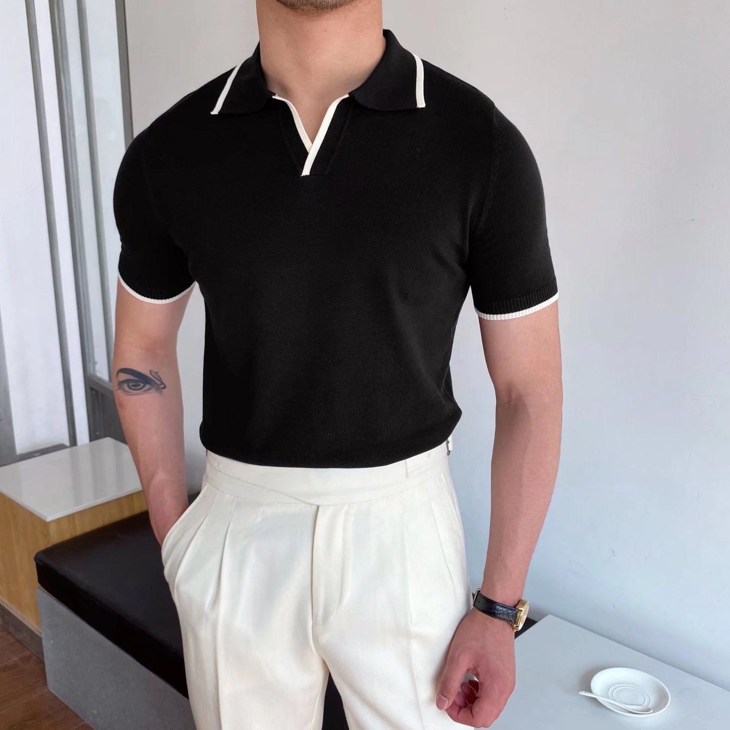 Gestreiftes Slim-Fit-Poloshirt – Ideal für den Sommer