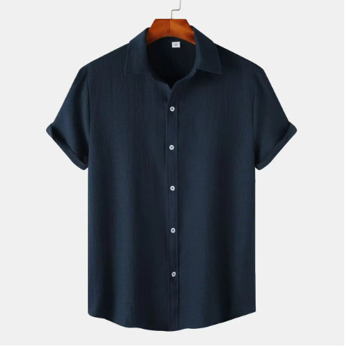 Herren Kurzarm Baumwollmischung Hemd – Ideal für den Sommer