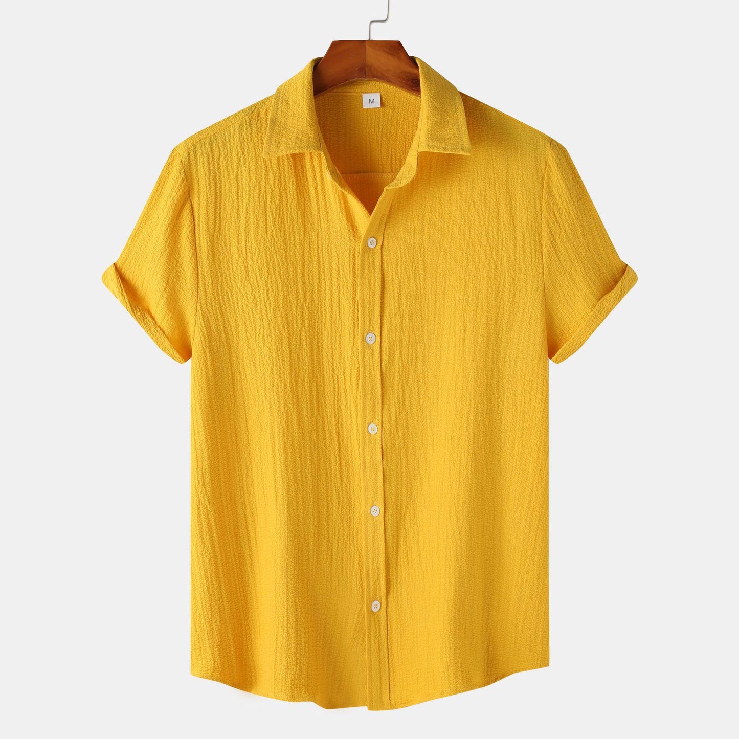 Herren Kurzarm Baumwollmischung Hemd – Ideal für den Sommer