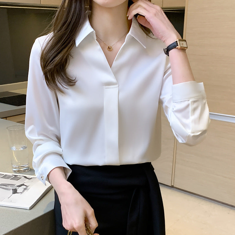Damen-Cardigan-Bluse aus bedrucktem Chiffon | Ideal für Frühling und Herbst