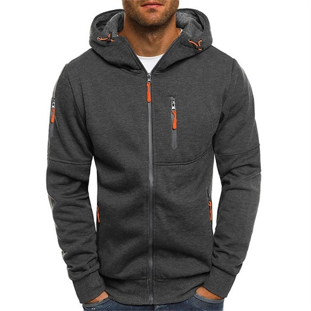 Herren Kapuzenpullover mit Weicher Baumwollmischung – Warm & Atmungsaktiv für Herbst & Winter