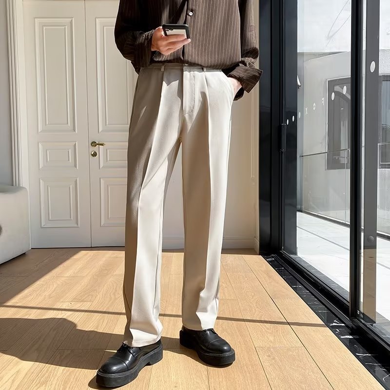 Herren Weitbein Gerade Hose – Ideal für Frühling und Herbst