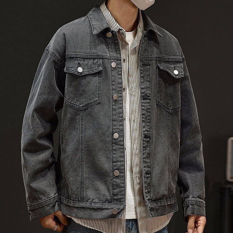 Denim Baumwolljacke für Herren - Ideal für Frühling & Herbst
