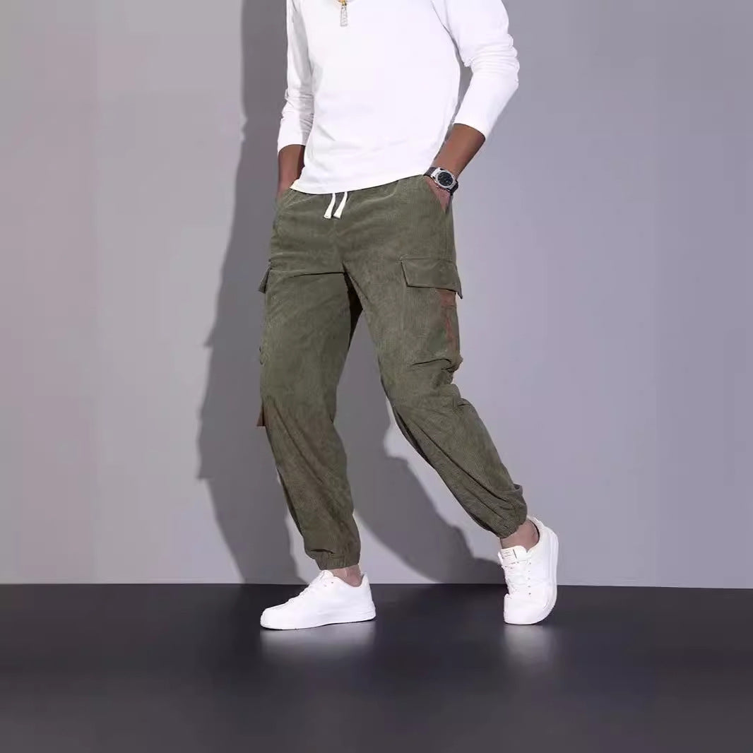 Cord-Ankle-Tied-Latzhose – Perfekt für den Herbst