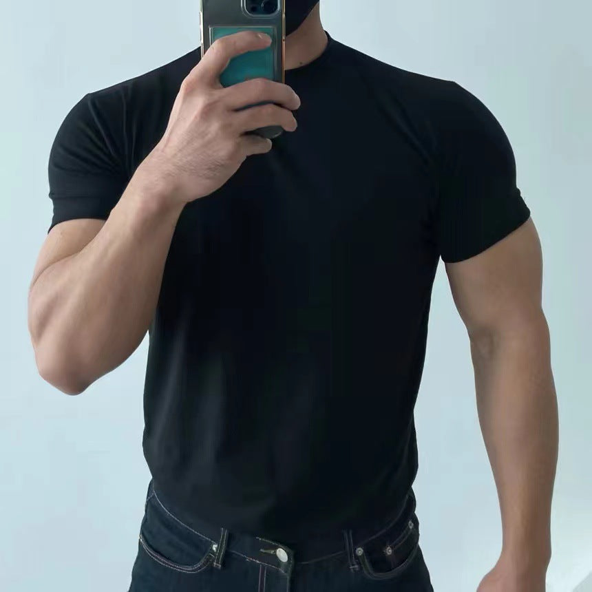 Herren Slim Fit Schnell Trocknendes Kurzarm-T-Shirt – Ideal für den Sommer