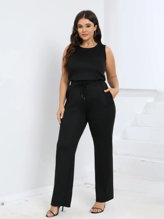 Delaney - Weit geschnittener ärmelloser Jumpsuit